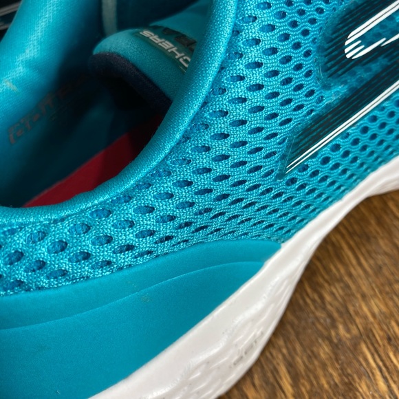 Skechers Go Train Lace Up Sneaker Women’s Size 8.5 Turquoise - Picture 10 of 12